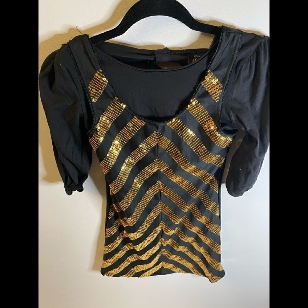 ⭐️Disney Hannah Montana Black Top Size large (14)